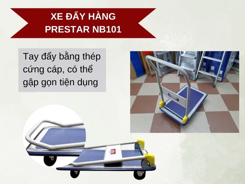 xe đẩy hàng 4 bánh Prestar NB-101