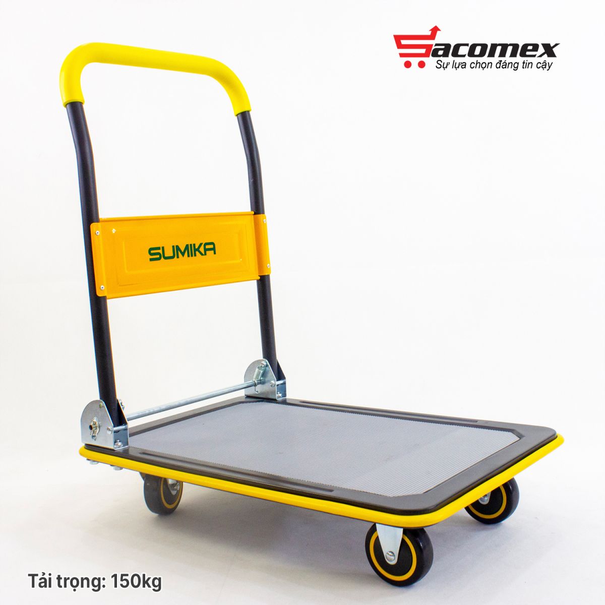 xe đẩy hàng sàn thép Sumika T150