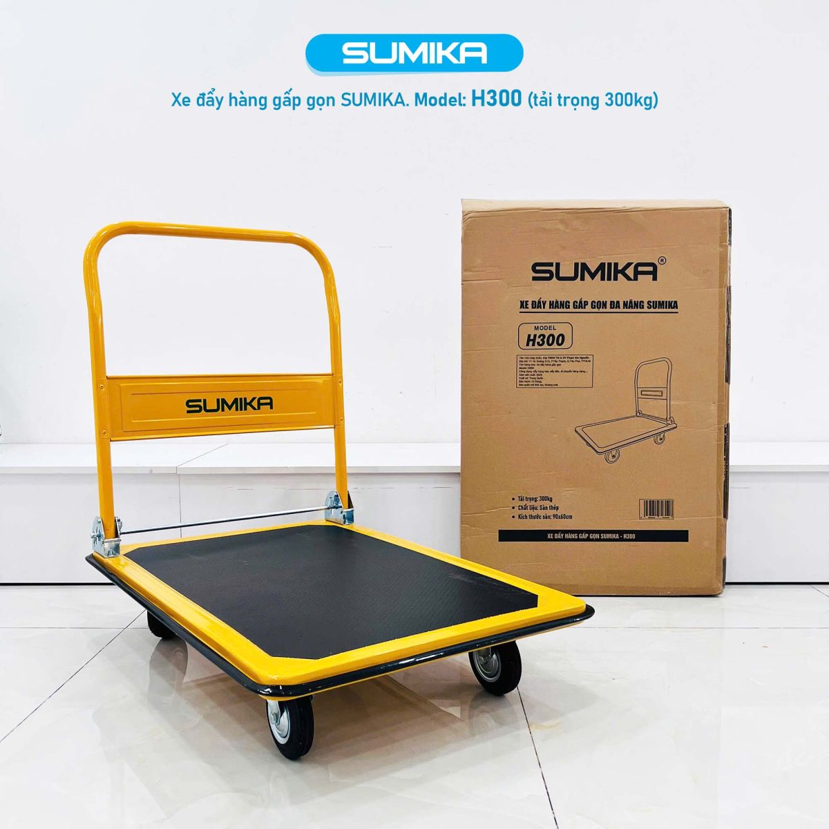 Ưu điểm nổi bật của xe đẩy hàng Sumika H300
