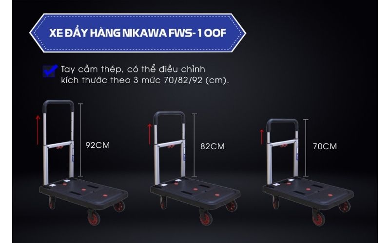 Ưu điểm nổi bật của xe đẩy hàng Nikawa FWS-100F