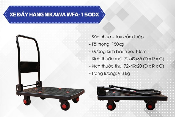 Ưu điểm nổi bật của xe đẩy hàng Nikawa WFA-150DX