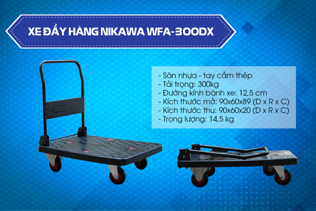 Ứng dụng của xe đẩy Nikawa WFA-300DX