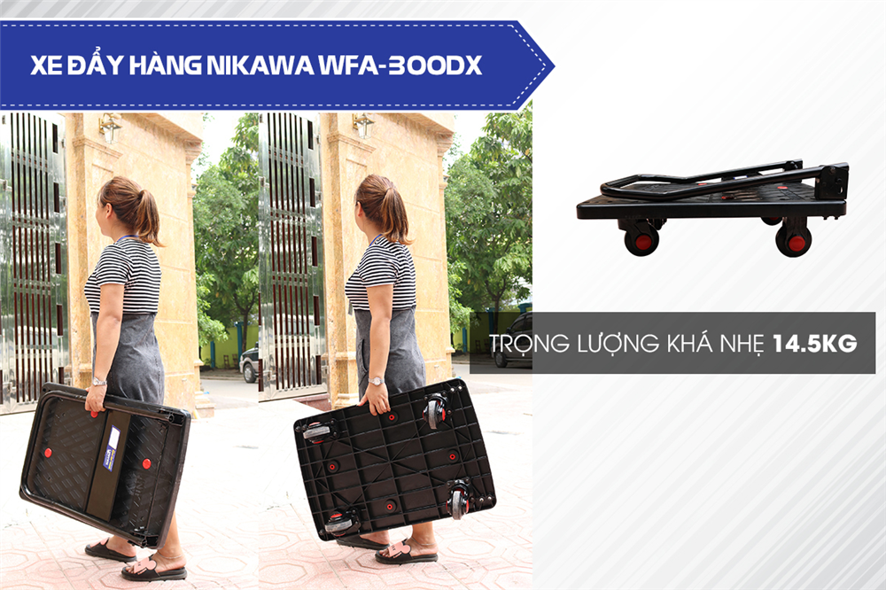 Ưu điểm nổi bật của xe đẩy hàng Nikawa WFA-300DX