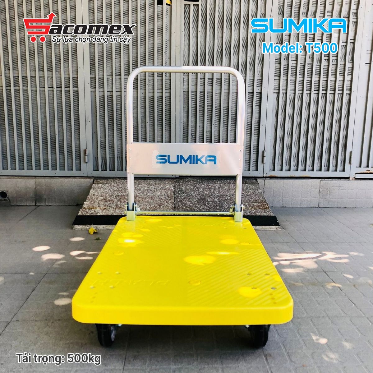 xe đẩy hàng sàn nhựa Sumika T500