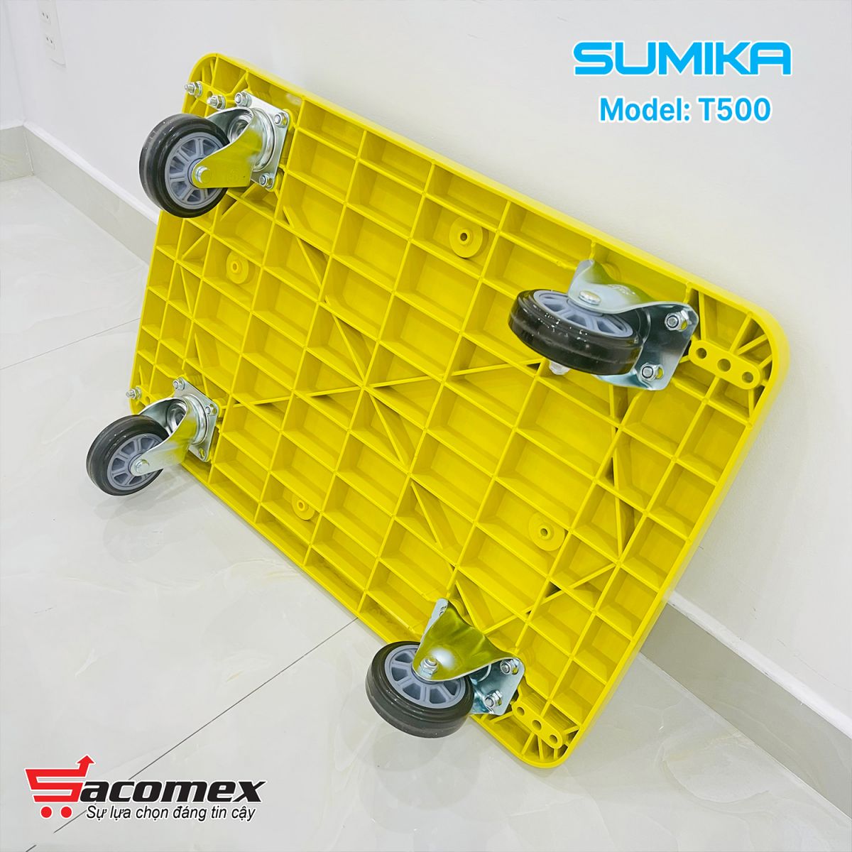 xe đẩy hàng sàn nhựa Sumika T500
