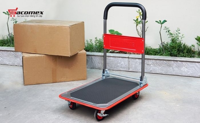 Giới thiệu về xe đẩy hàng sàn thép 4 bánh Fujihome SH150N