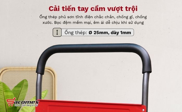 Đặc điểm nổi bật của xe đẩy hàng sàn thép 4 bánh Fujihome SH150N