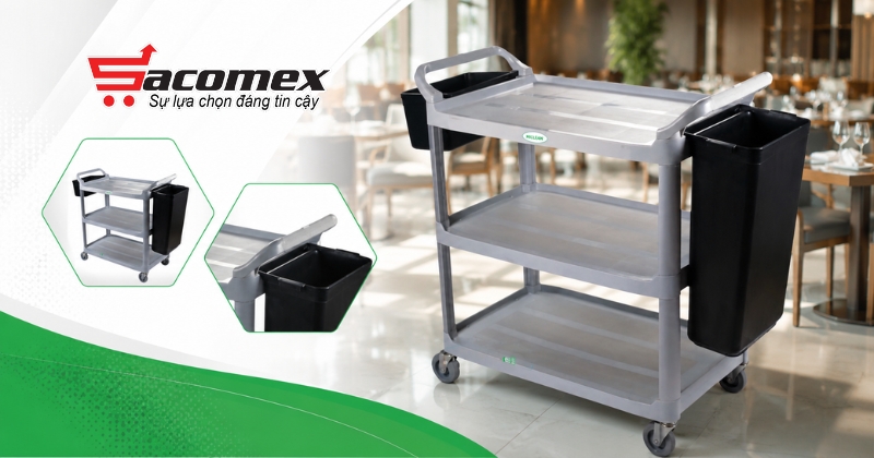 Xe đẩy dọn bàn HICLEAN HC 161A