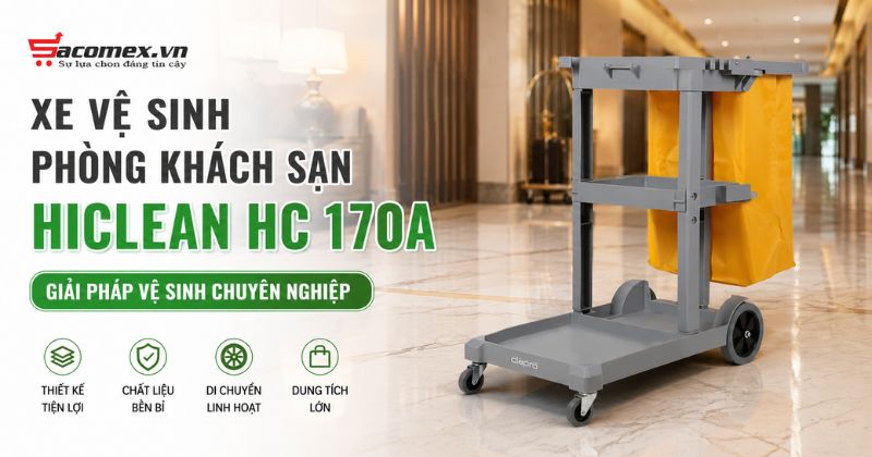 Xe vệ sinh phòng khách sạn HiClean HC 170A