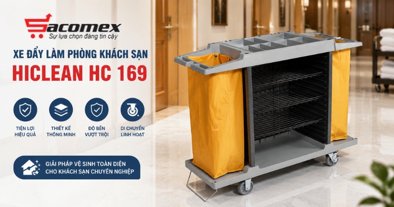 Xe đẩy làm phòng khách sạn HiClean HC 169