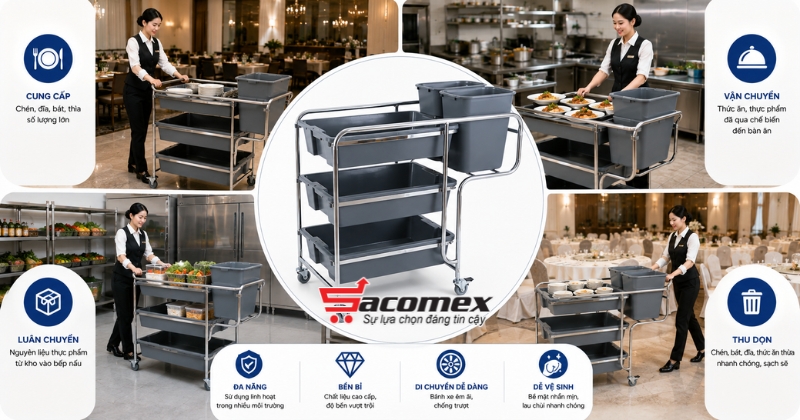 Các ứng dụng đặc biệt của xe dọn vệ sinh HiClean HC 167