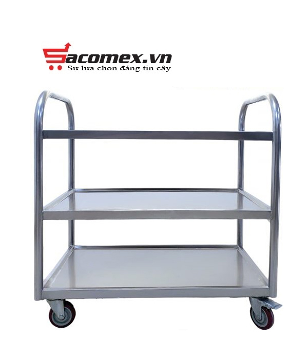 Ưu điểm nổi bật của xe đẩy inox 3 tầng Sacomex NK03