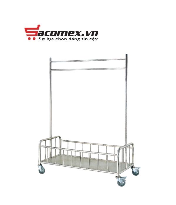 Giới thiệu về xe đẩy đồ giặt là inox trắng HVIXL-13-SG