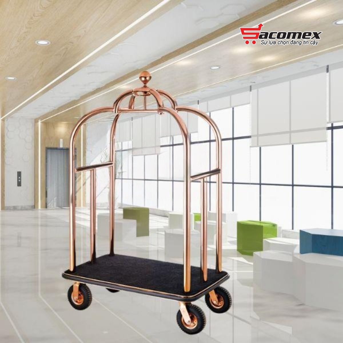 Đặc điểm nổi bật của xe đẩy hành lý khách sạn HTGHXL17