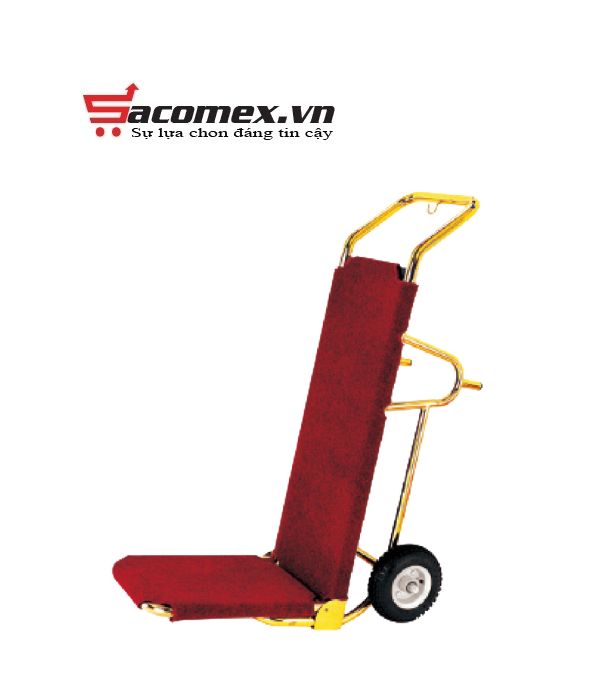 Giới thiệu về xe đẩy hành lý khách sạn inox vàng HTIX08-L