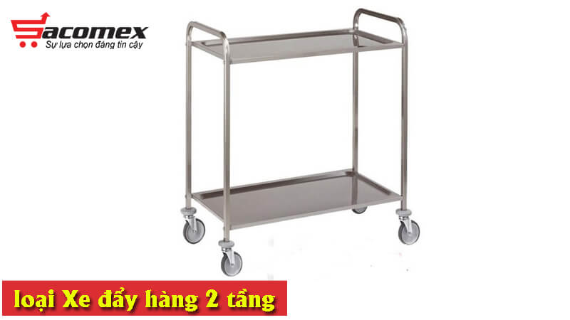 Xe đẩy và kéo hàng inox