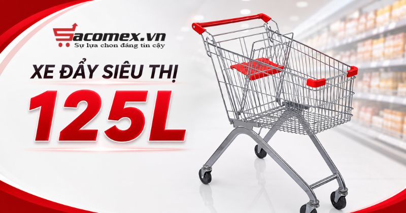 Xe đẩy siêu thị 125L