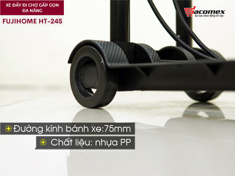 Ưu điểm vượt trội của xe đẩy đi chợ gấp gọn đa năng Fujihome HT-245