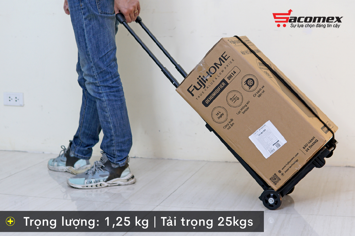 Đặc điểm nổi bật của xe kéo, đẩy hàng đi chợ Fujihome HT-245 New