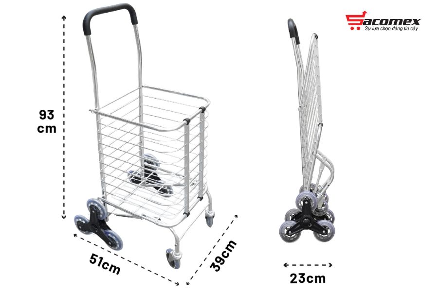 Giới thiệu về xe đi chợ gấp gọn, leo cầu thang Fujihome SC-260NEW4