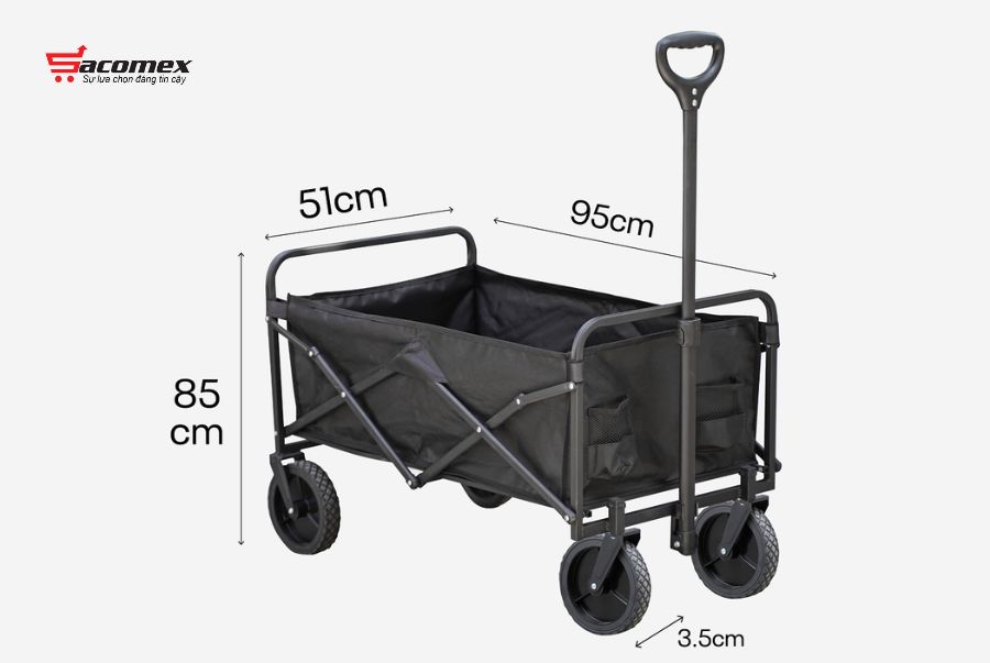 Giới thiệu về xe kéo dã ngoại gấp gọn du lịch, cắm trại Fujihome CT-100
