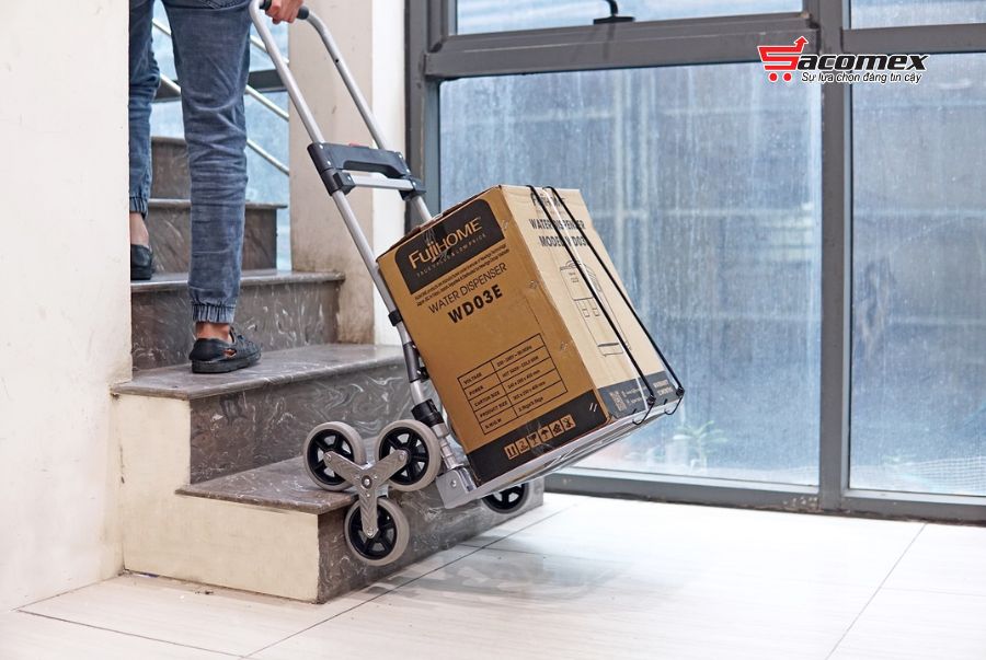Đặc điểm nổi bật của xe kéo đẩy leo cầu thang 6 bánh rút gọn Fujihome CC-6120