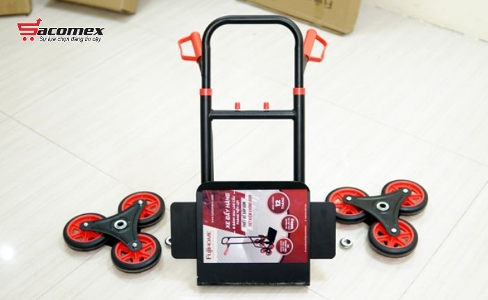 Điểm nổi bật của xe kéo đẩy leo cầu thang 6 bánh rút gọn Fujihome CC-6150