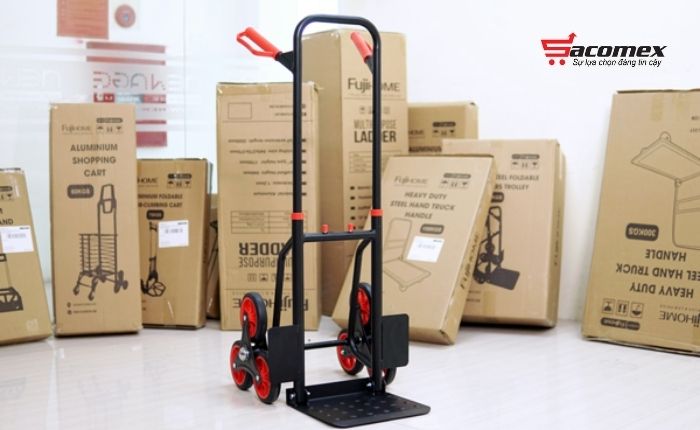 Hướng dẫn sử dụng và lưu ý khi dùng xe kéo đẩy leo cầu thang Fujihome CC-6150