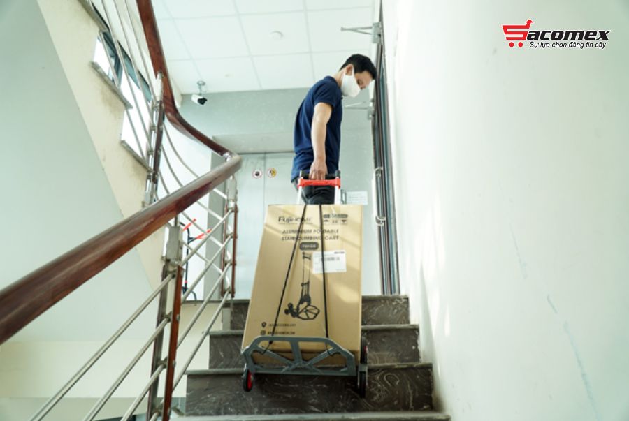 Ứng dụng của xe kéo đẩy leo cầu thang Fujihome CC-675