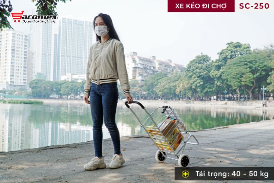 Ứng dụng thực tế của xe kéo đi chợ Fujihome SC-250