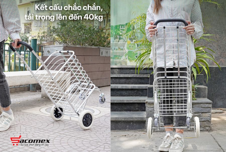 Đặc điểm nổi bật của xe kéo đi chợ gấp gọn Fujihome SC-250NEW4