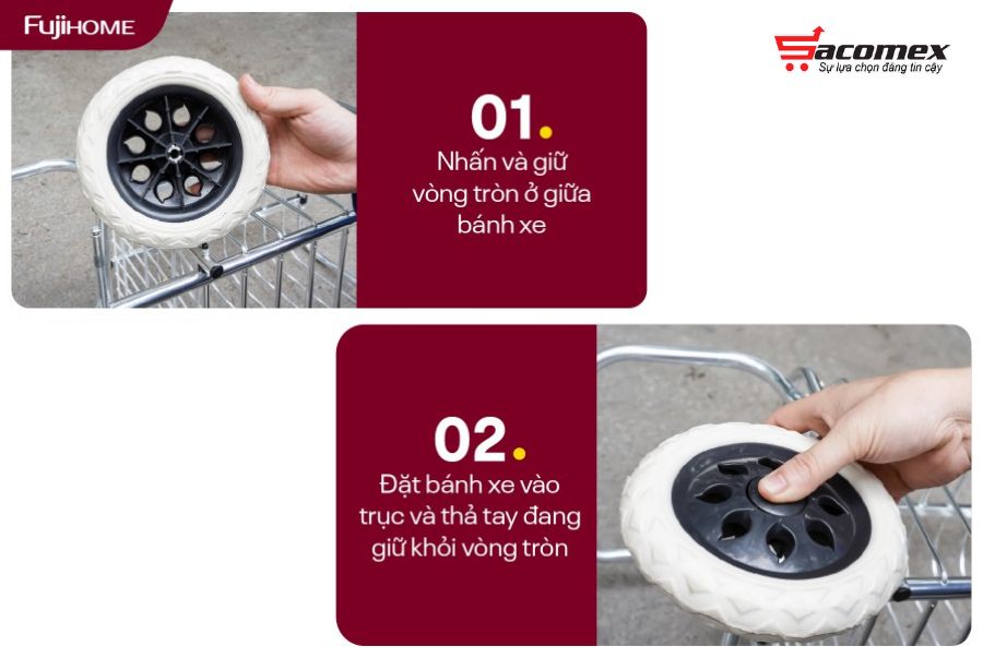Đặc điểm nổi bật của xe kéo đi chợ gấp gọn Fujihome SC-250NEW4