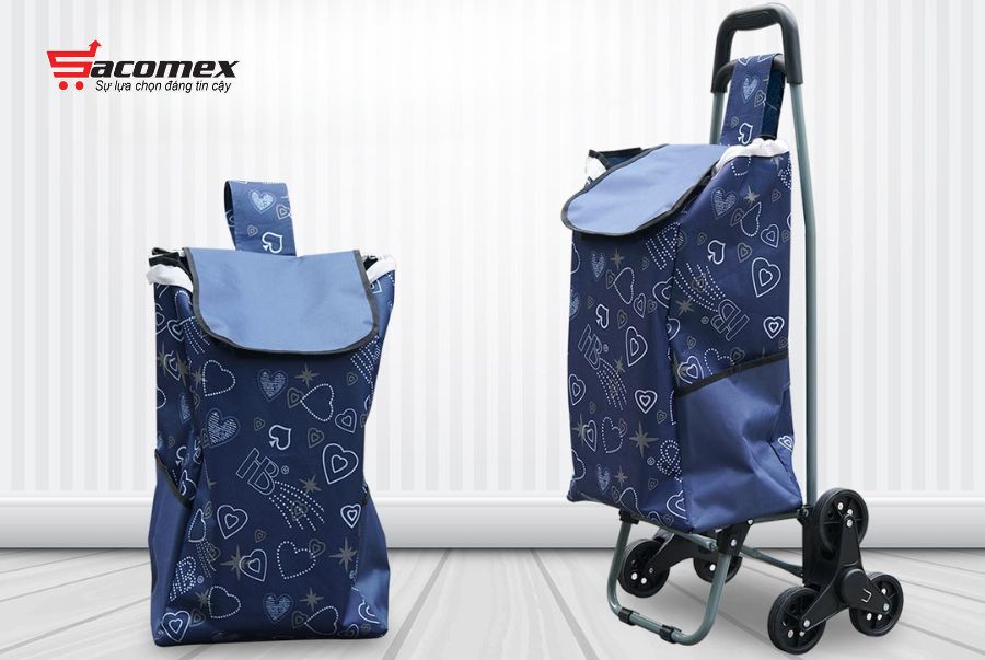 Giới thiệu về Xe kéo đi chợ leo cầu thang kèm túi tiện lơi Fujihome ST-30D6