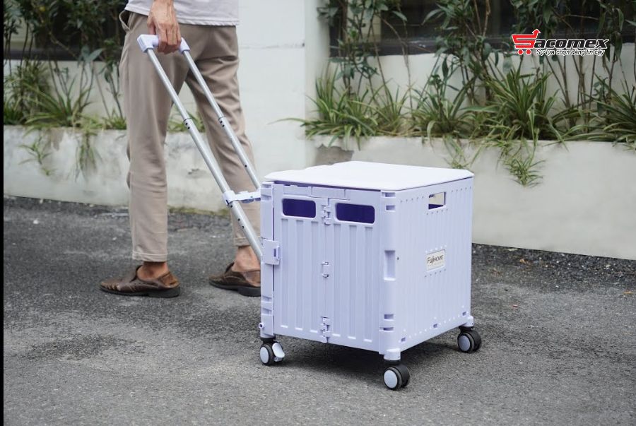 Ứng dụng thực tế đa dạng của xe kéo hàng đi chợ rút gọn Fujihome PT-45F