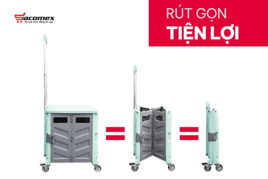 Đặc điểm nổi bật của xe kéo hàng đi chợ rút gọn Fujihome ST-250