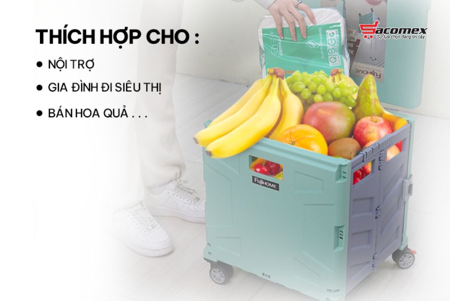 Công dụng đa năng của xe kéo hàng đi chợ rút gọn Fujihome ST-250