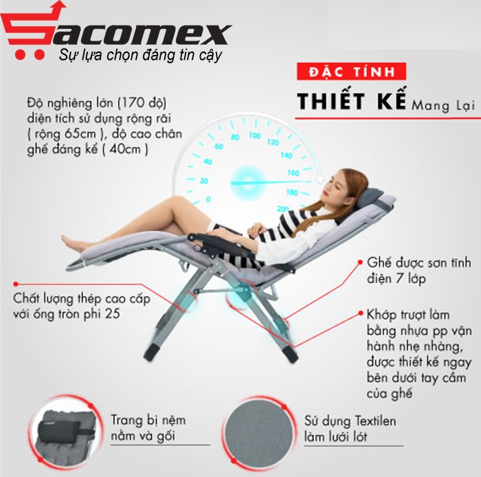 Ghế xếp thư giãn Hakawa HK-G20T
