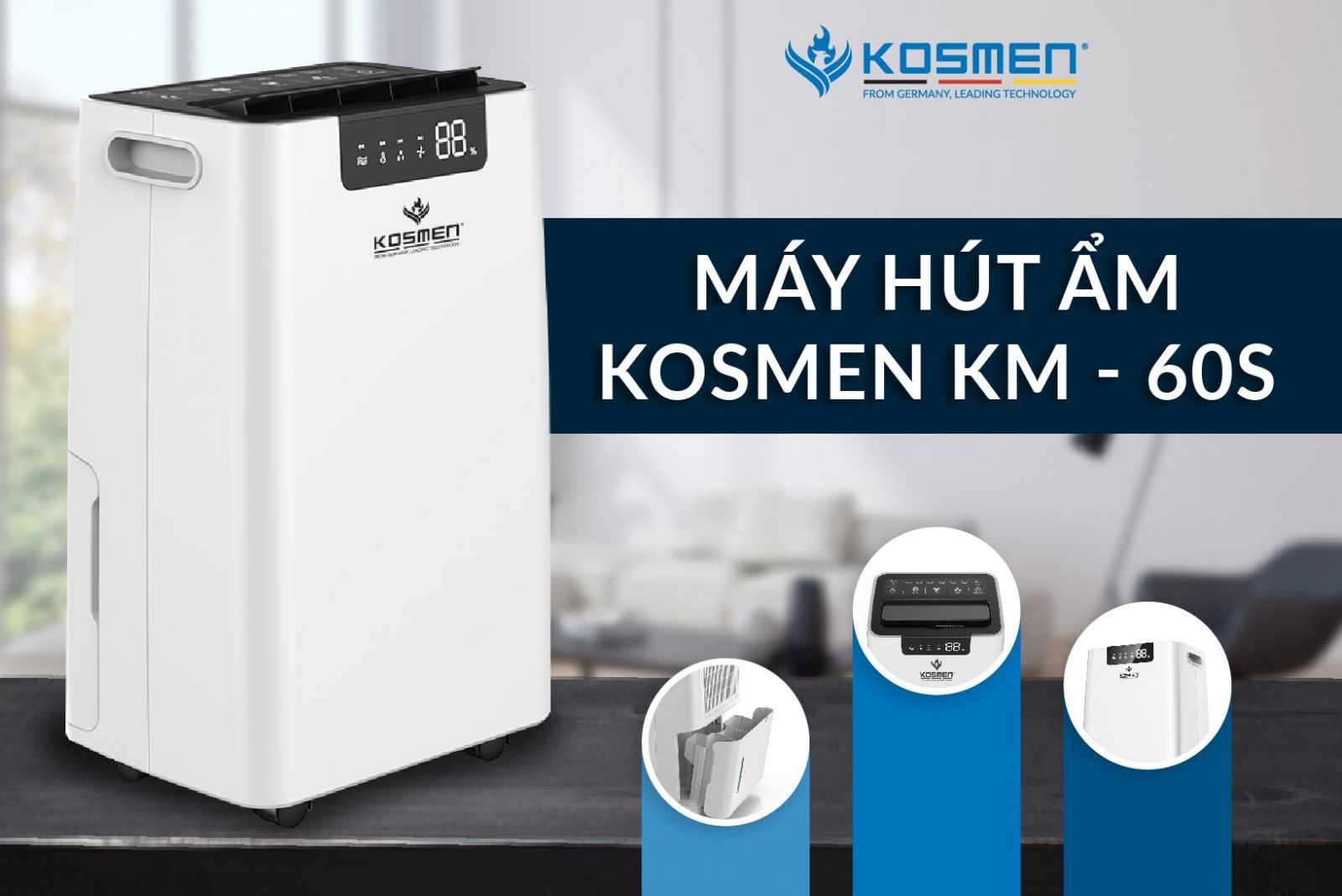 Máy hút ẩm dân dụng Kosmen