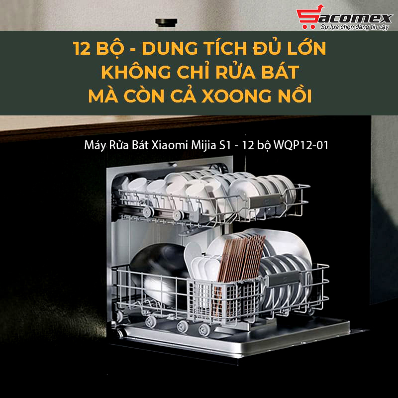 Giới thiệu máy rửa bát rửa bát 12 bộ Xiaomi Mijia S1 WQP12-01