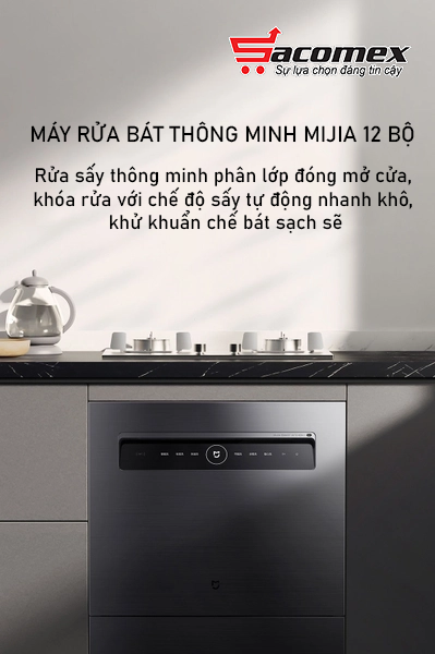ưu điểm nổi bật máy rửa bát 12 bộ Xiaomi Mijia S1 WQP12-01 thiết kế sang trọng hiện đại