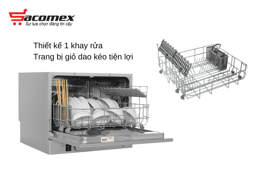 Giới thiệu tổng quan máy rửa bát Bosch độc lập SKS62E38EU