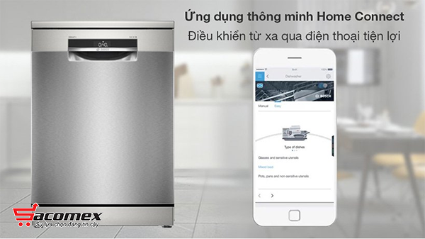 Tiện ích thông minh của máy rửa bát Bosch độc lập SMS6ECI11E