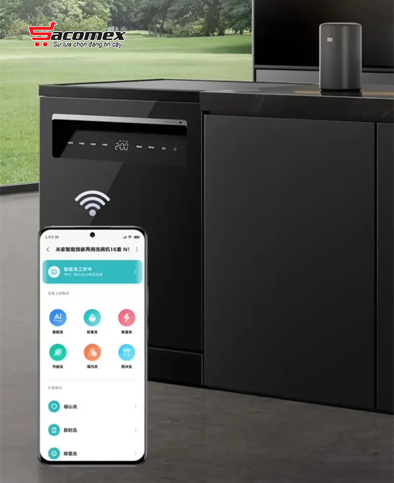 Máy rửa bát 16 bộ Xiaomi Mijia N1 QMDW1602M dễ dàng sử dụng, kết nối với app Mi Home