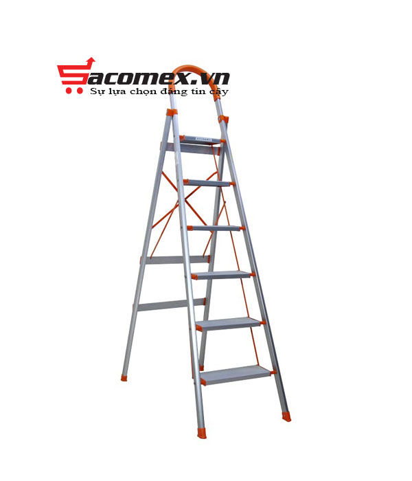 Thang Nhôm Ghế Bản To 6 Bậc ADVINDEQ ADS-706
