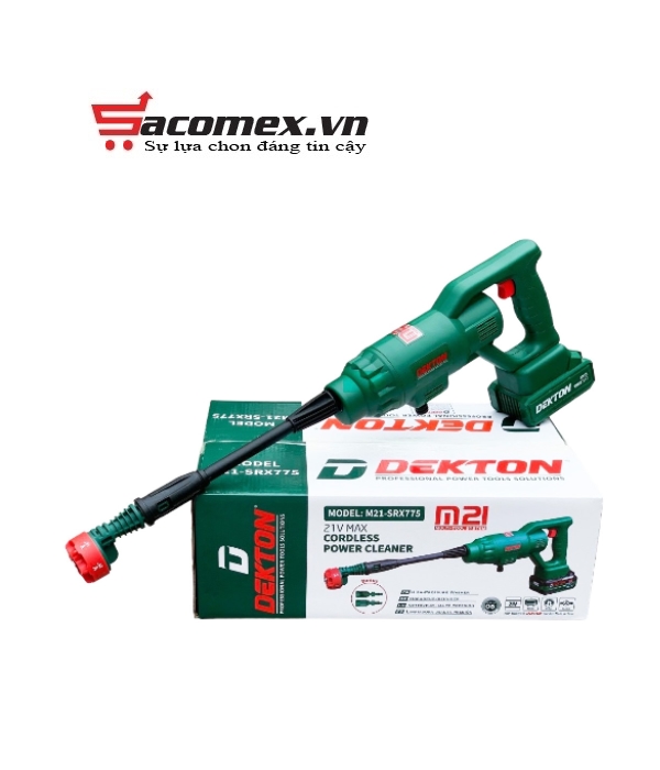 Máy xịt rửa xe dùng pin Dekton M21-SRX775