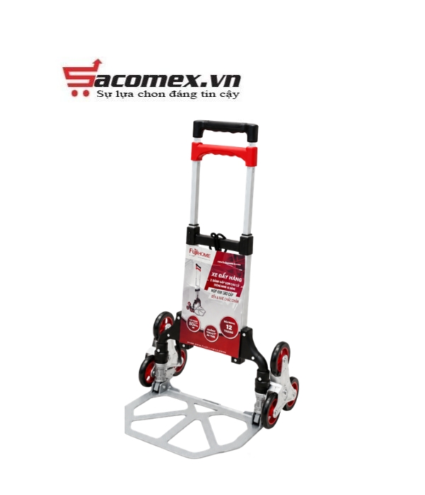 Xe kéo đẩy leo cầu thang 6 bánh rút gọn Fujihome CC-675