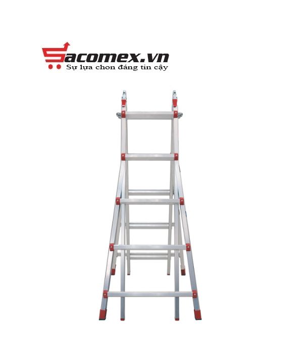 Thang nhôm chữ A gấp trượt Ninda RL-05