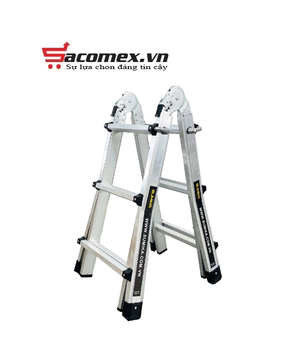 Thang nhôm chữ A gấp trượt Sumika SKM403