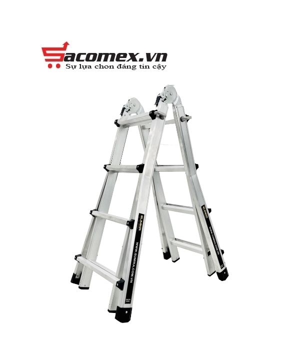 Thang nhôm chữ A gấp trượt Sumika SKM404