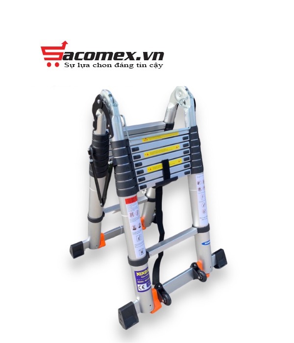 Thang nhôm rút chữ A Ninda ND-50AIS